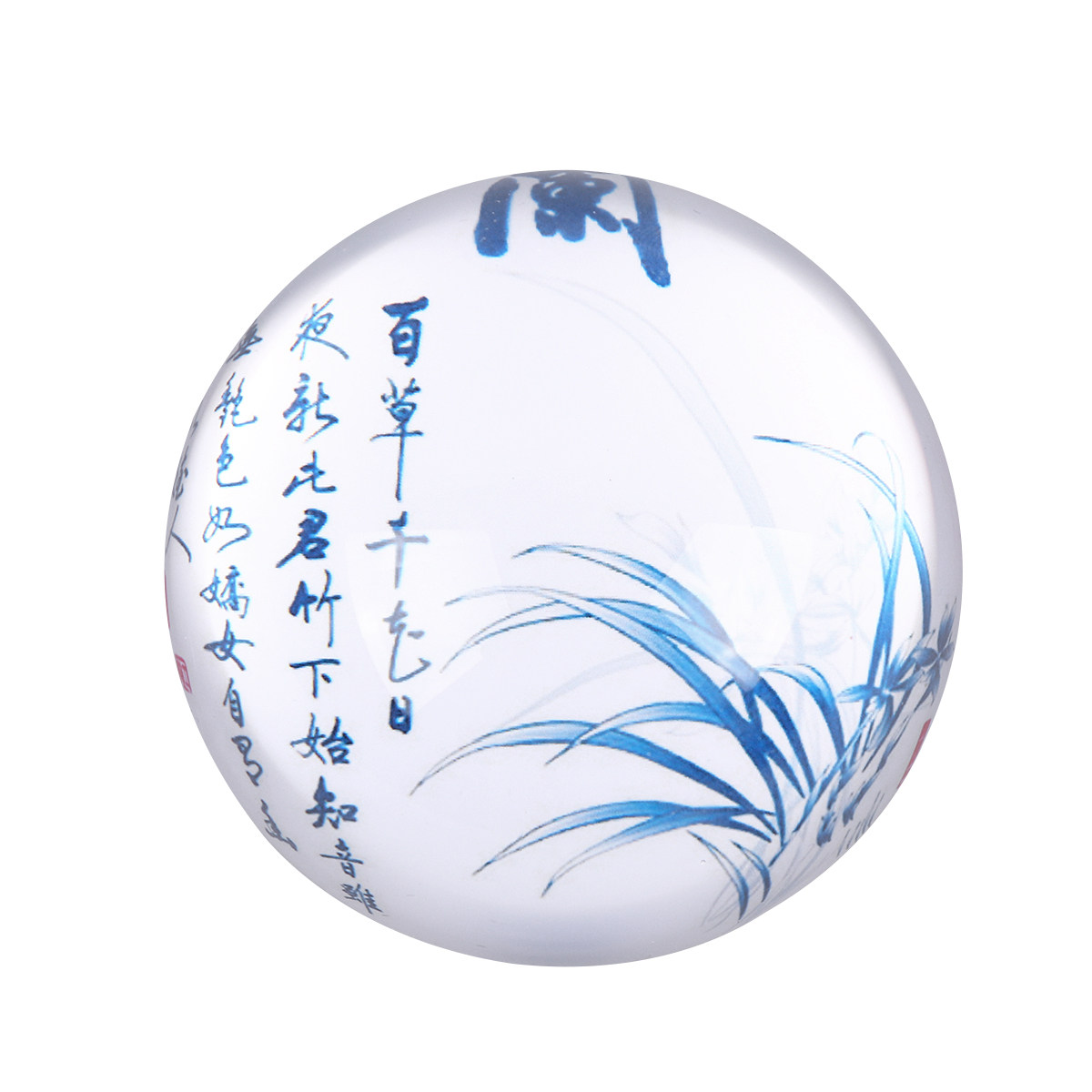 Paper Weight Crystal - Glass Steel Paperweight 80Mm Natural Crystal