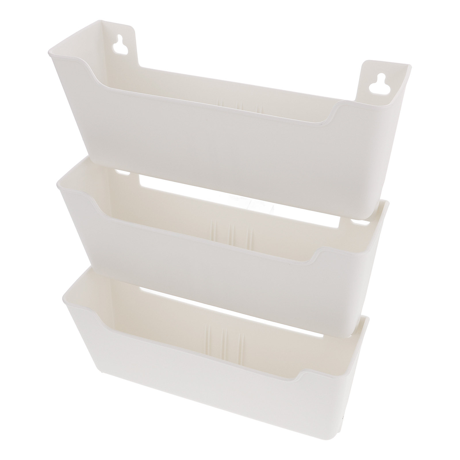 Magazine Holder Rack - 1Set Wall File Organizer Plastic Adhesive