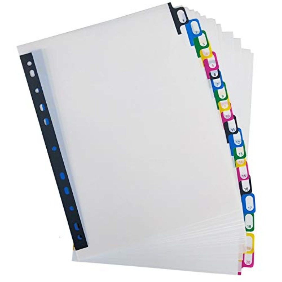 A4 Plastic Binder Index Tab Di - مراجعة Tab Divider A4 وسعره