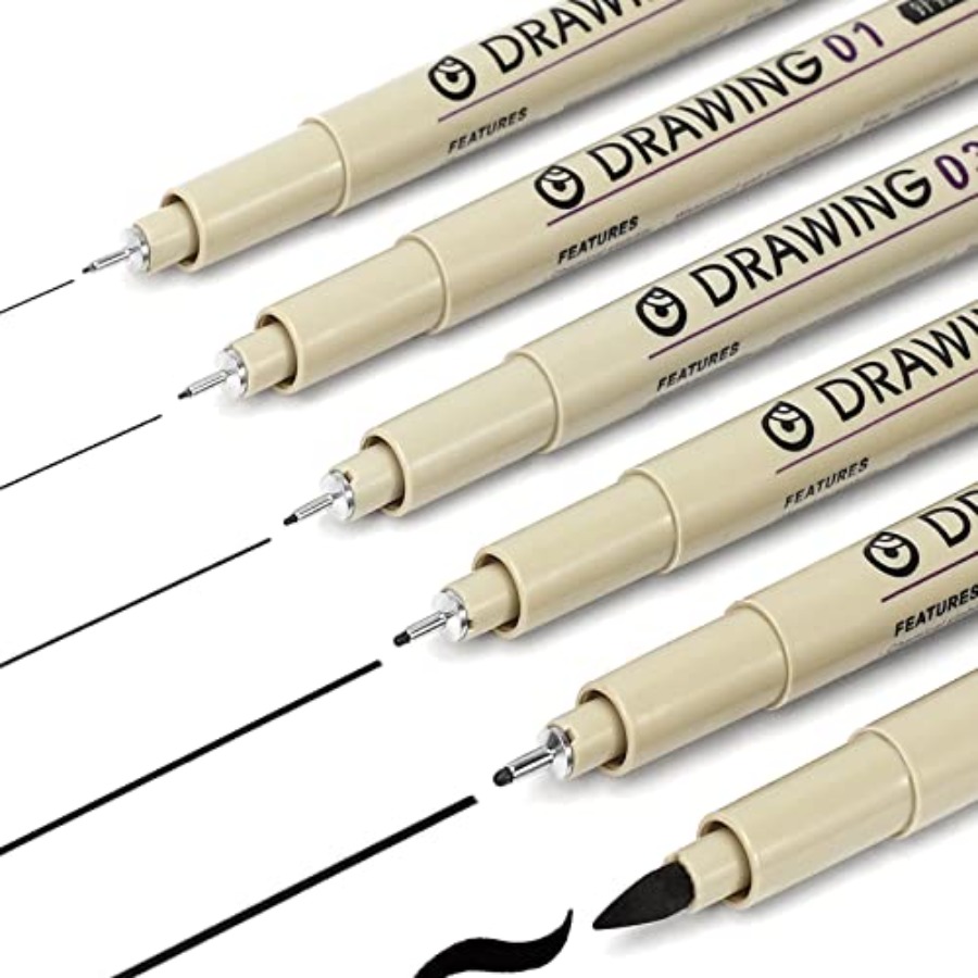 Muchcute Micro liner Drawing A - مراجعة Archive Box Set وسعره