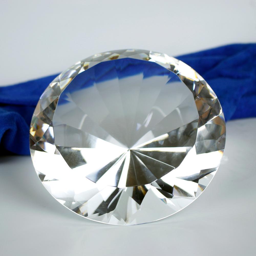 150mm Transparent Optical Crys - مراجعة Paper Weight Crystal وسعره
