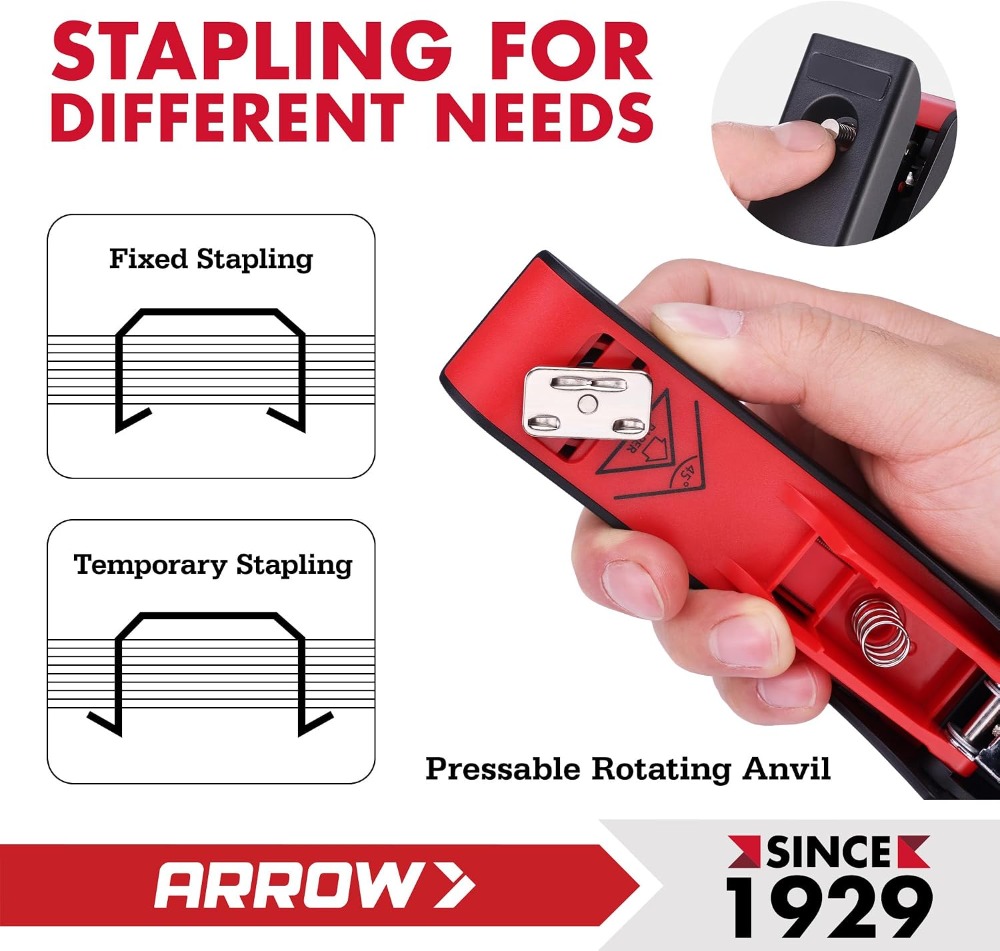 Arrow Office Stapler Set, 3 Pa - مراجعة Stapler Half Strip وسعره