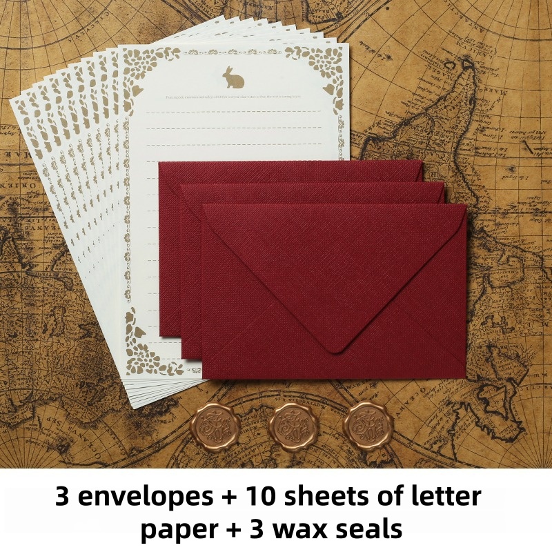 16PCS Vintage Linen Envelopes  - مراجعة Wax Seal Stamp Set وسعره
