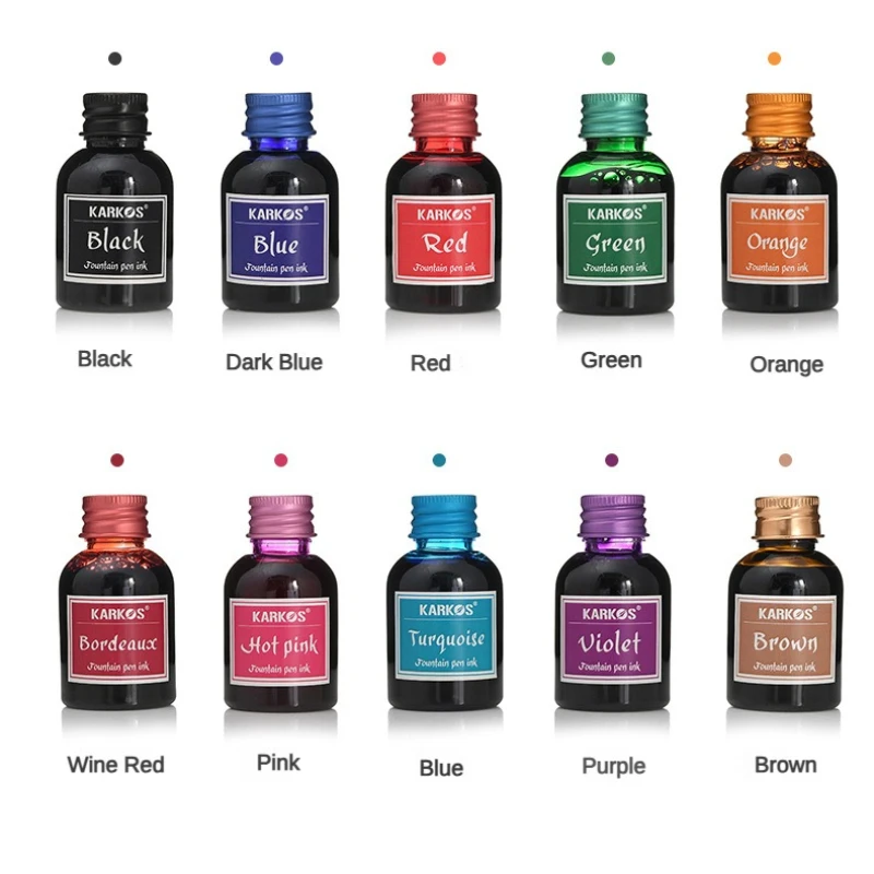 10/1 PCS 30ml Various Colors I - مراجعة Fountain Pen Bottled Ink وسعره