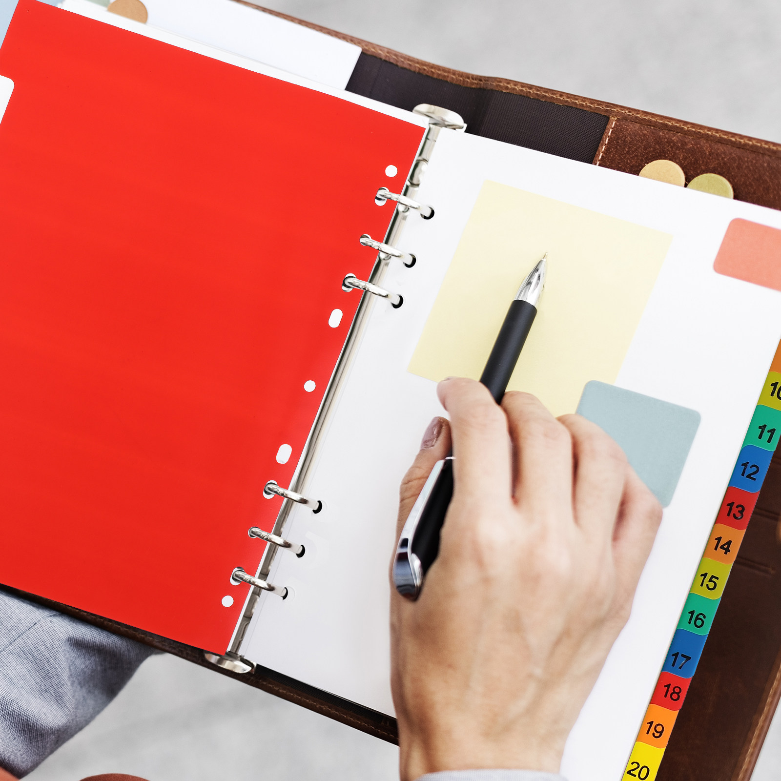 20 Pages Colorful Plastic Tab  - مراجعة Tab Divider A4 وسعره