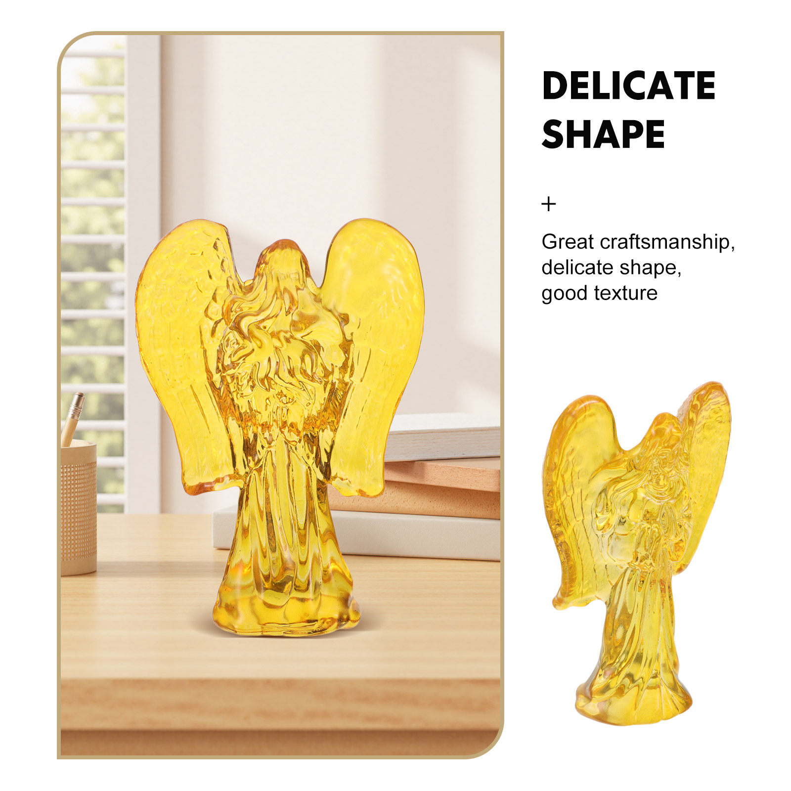 Crystal Angel Praying Statue C - مراجعة Paper Weight Crystal وسعره
