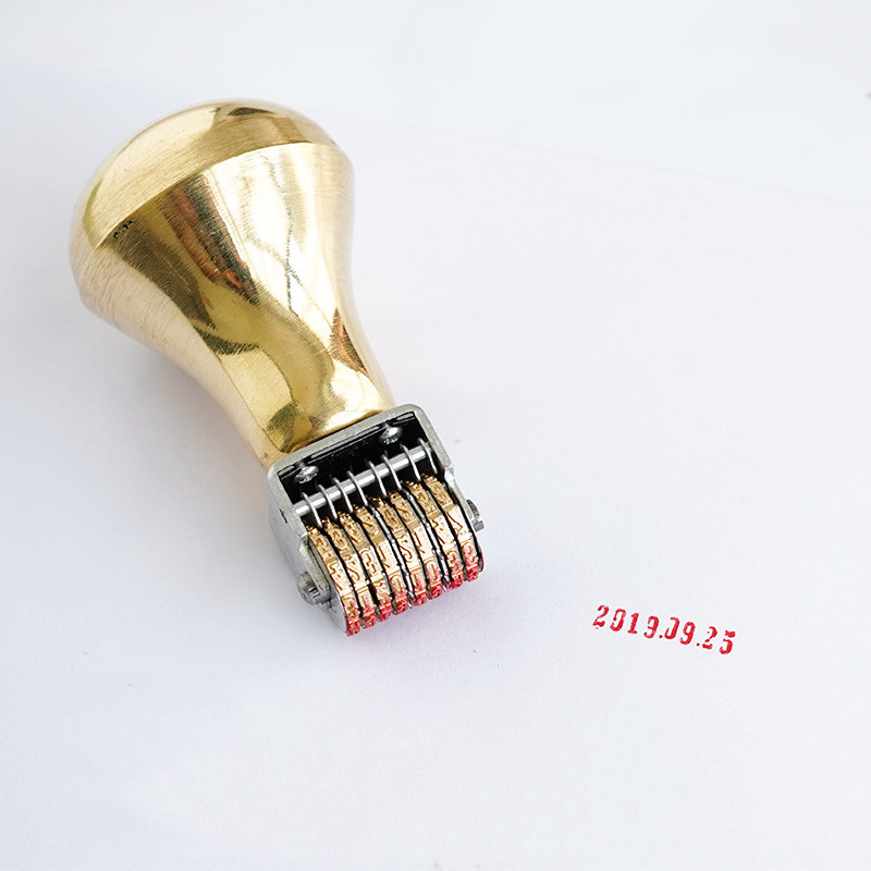 Retro Roller Date Stamp Copper - مراجعة Rubber Date Stamp وسعره