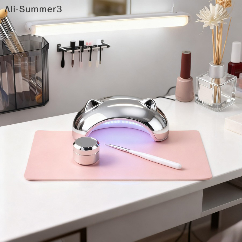 Foldable Nail Art Table Mat PU - مراجعة Leather Desk Pad وسعره