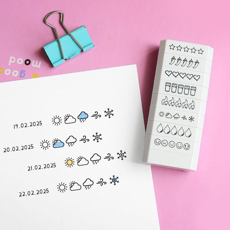 8-layer Stamp 5 Star Rating Mo - مراجعة Rubber Date Stamp وسعره