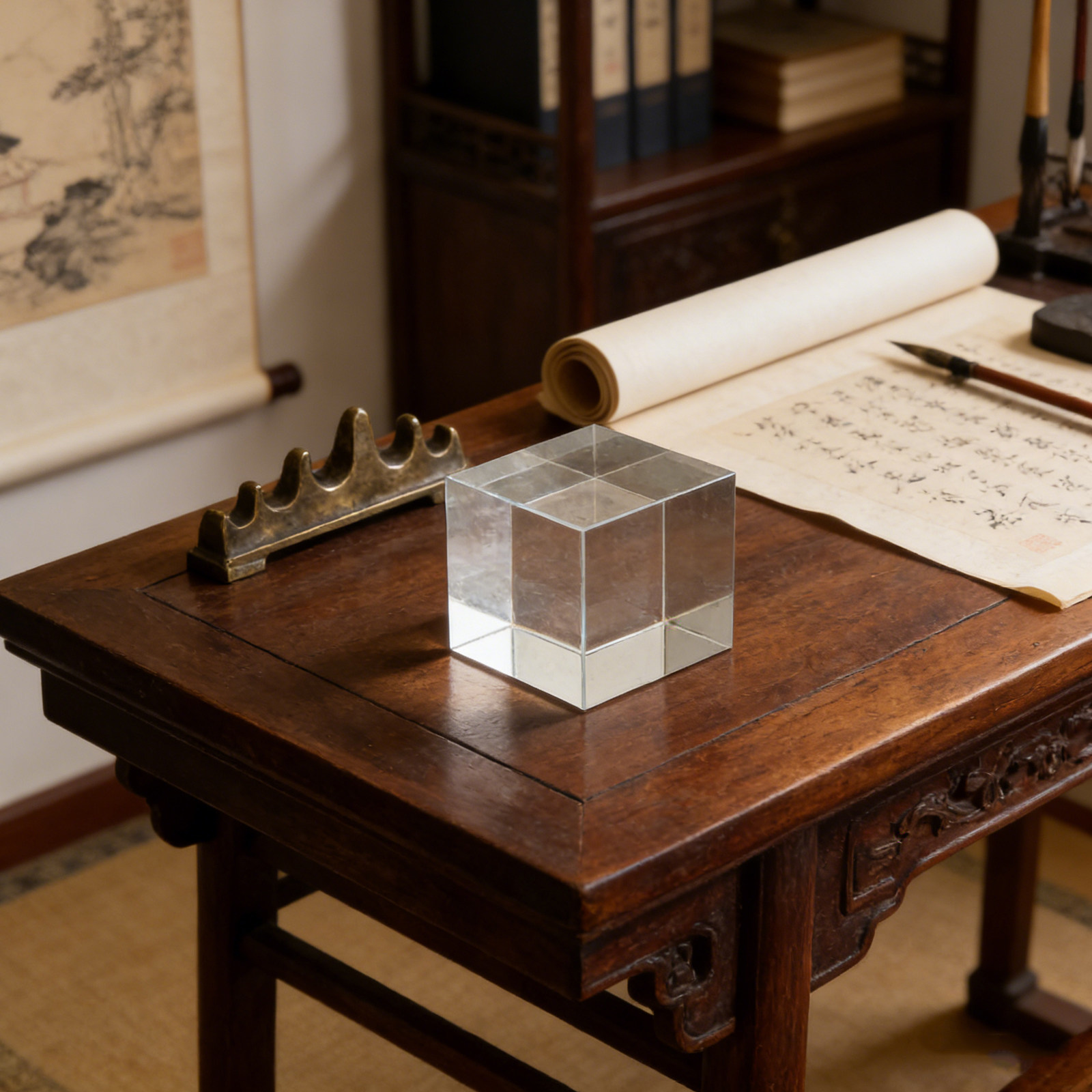 Square Crystal Paperweight Cle - مراجعة Book Weight Glass وسعره