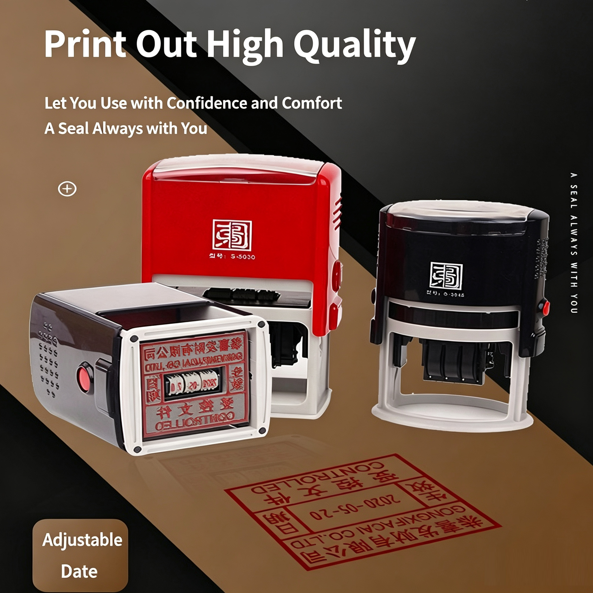 Custom Engraved Seals, Adjusta - مراجعة Rubber Date Stamp وسعره