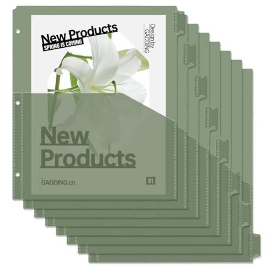 Binder Dividers with Pockets 8 - مراجعة Tab Divider A4 وسعره