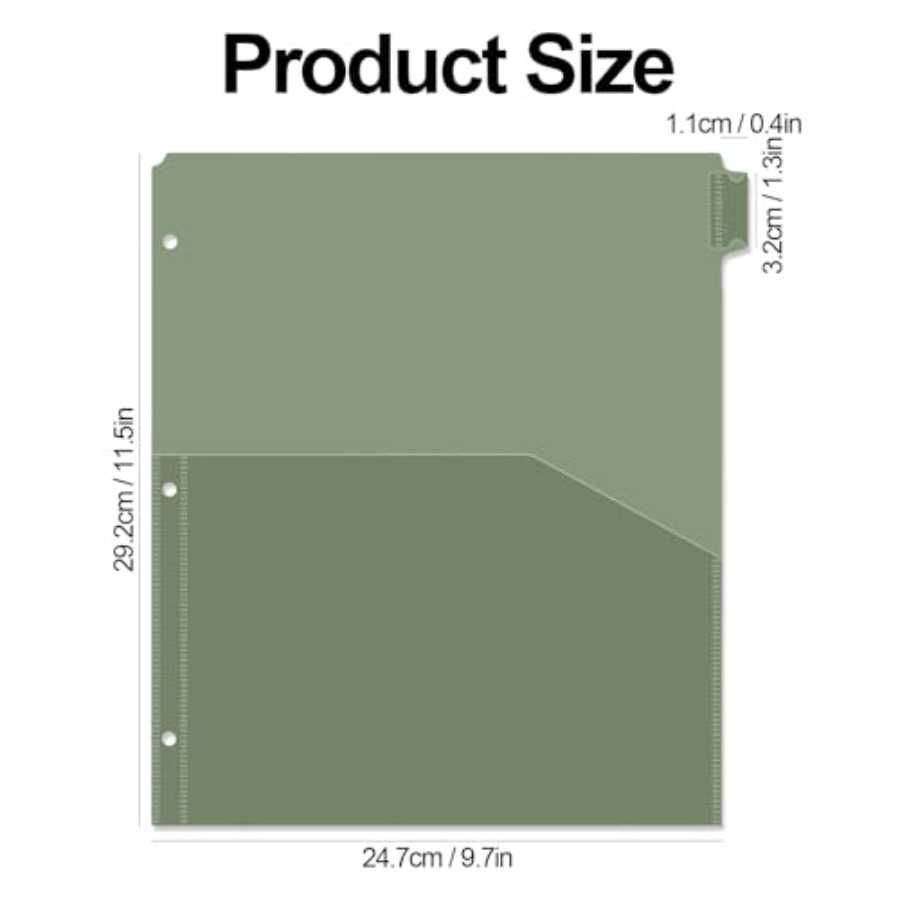 Binder Dividers with Pockets 8 - مراجعة Tab Divider A4 وسعره