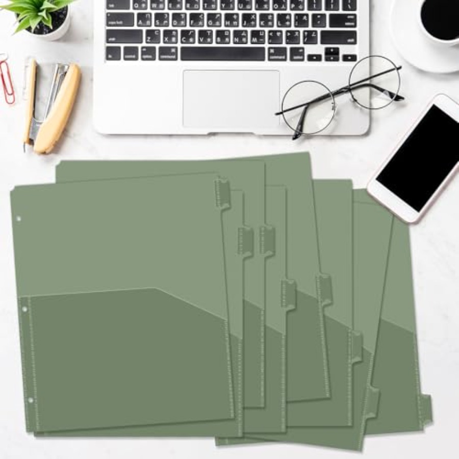 Binder Dividers with Pockets 8 - مراجعة Tab Divider A4 وسعره