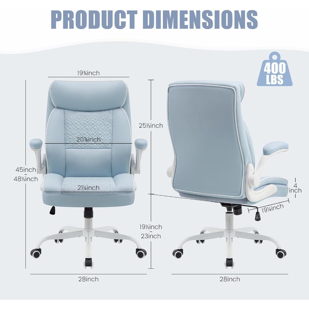 Computer Desk Chair with Lumba - مراجعة Leather Desk Pad وسعره