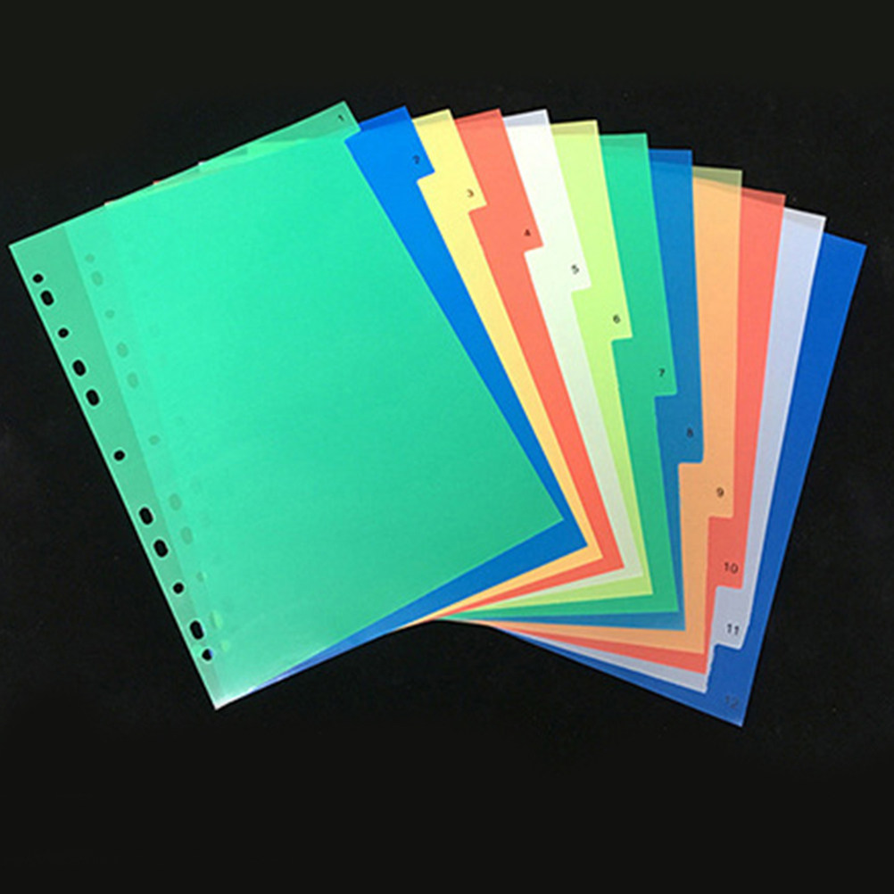 40Pcs Index Page Dividers Colo - مراجعة Tab Divider A4 وسعره