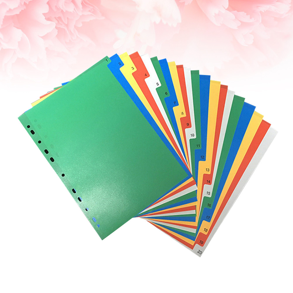 40Pcs Index Page Dividers Colo - مراجعة Tab Divider A4 وسعره