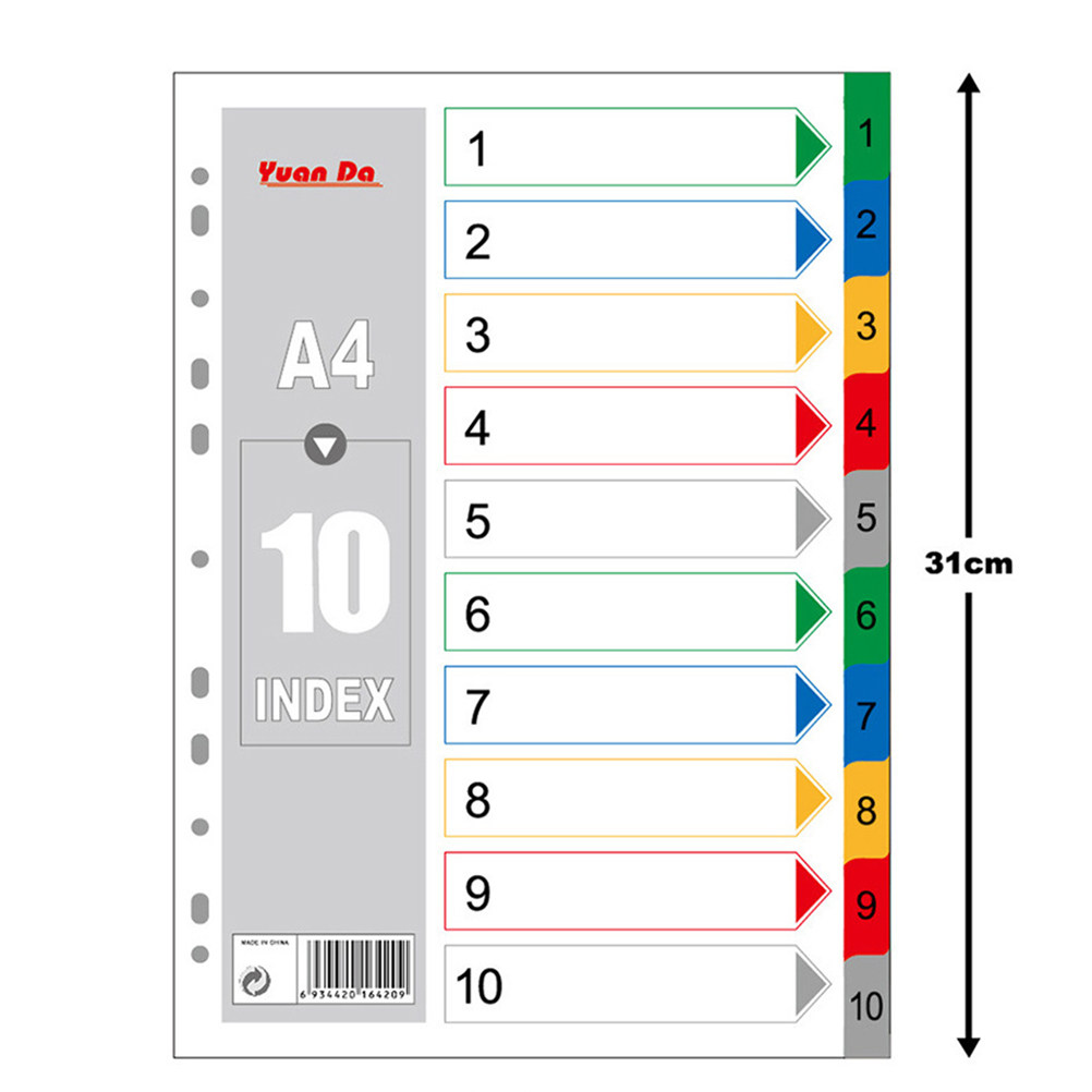 40Pcs Index Page Dividers Colo - مراجعة Tab Divider A4 وسعره