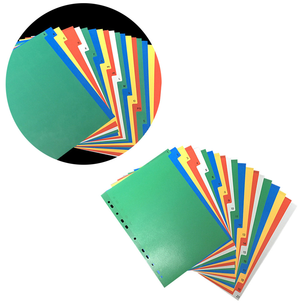 40Pcs Index Page Dividers Colo - مراجعة Tab Divider A4 وسعره