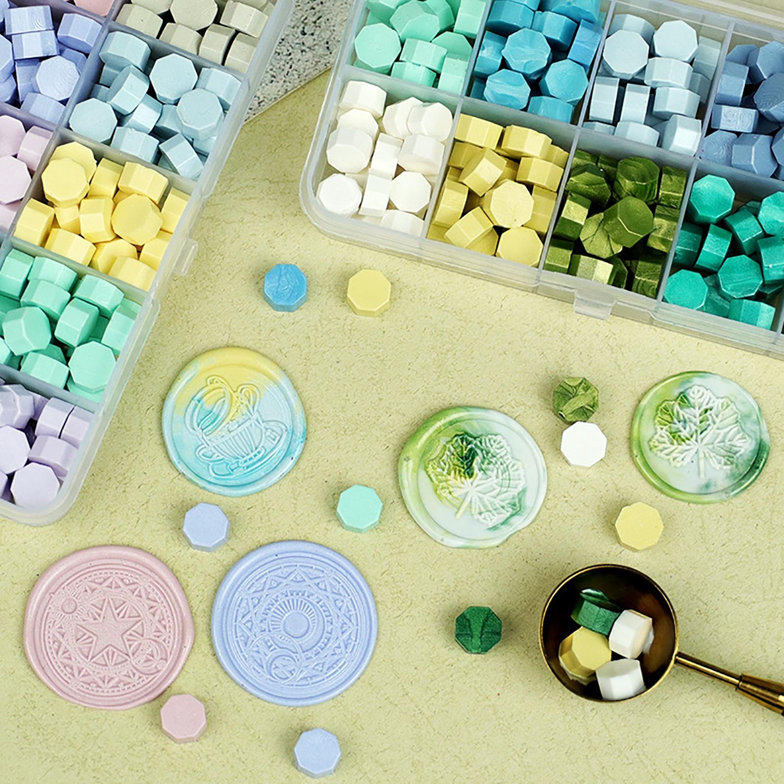 Letter Sealing Beads Macaron M - مراجعة Wax Seal Stamp Set وسعره