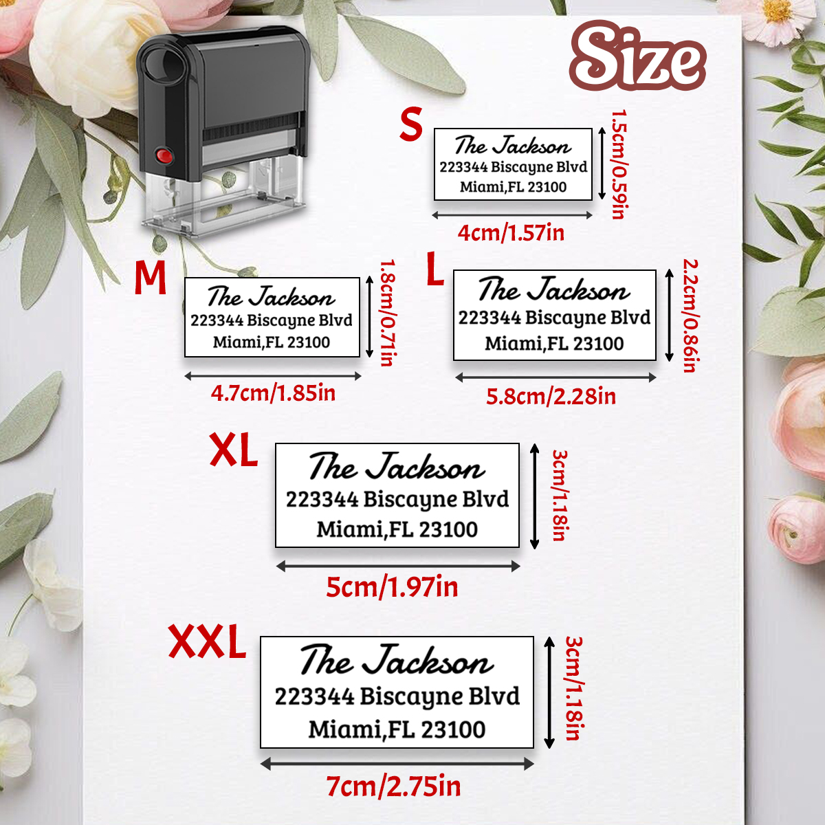 Custom Address Stamp, Return A - مراجعة Rubber Date Stamp وسعره