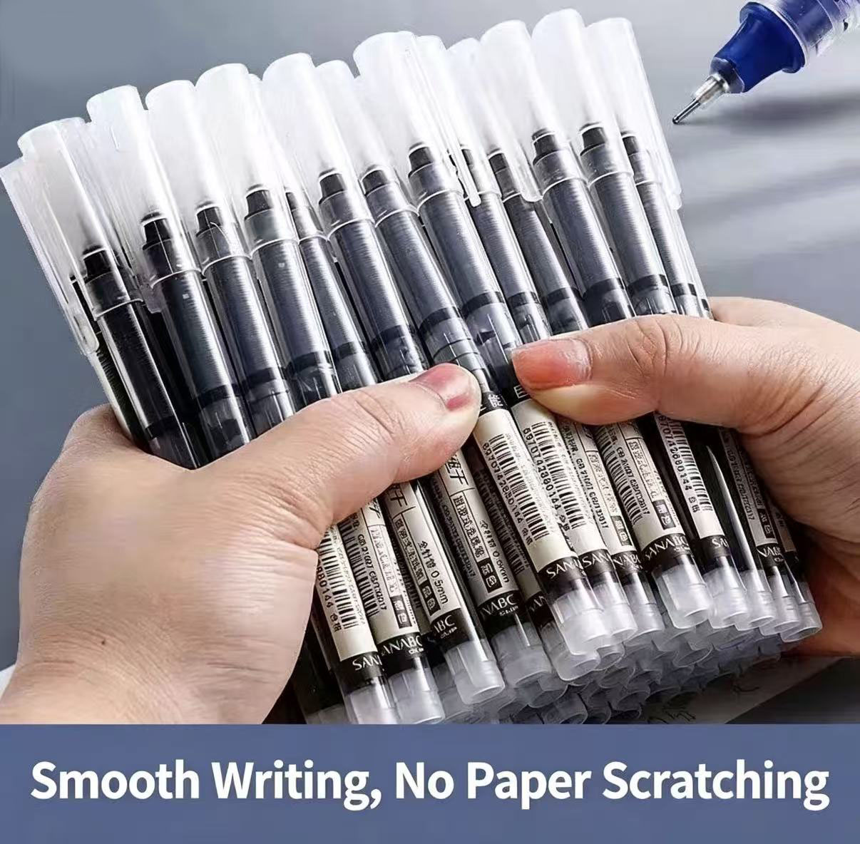 6 Pack Click Gel Pens 0.5mm Bl - مراجعة Gel Refill Pack وسعره