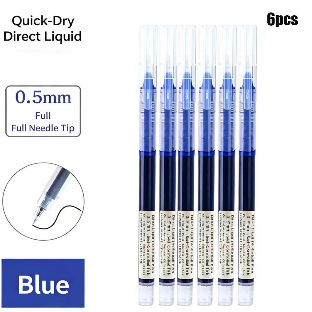 6 Pack Click Gel Pens 0.5mm Bl - مراجعة Gel Refill Pack وسعره