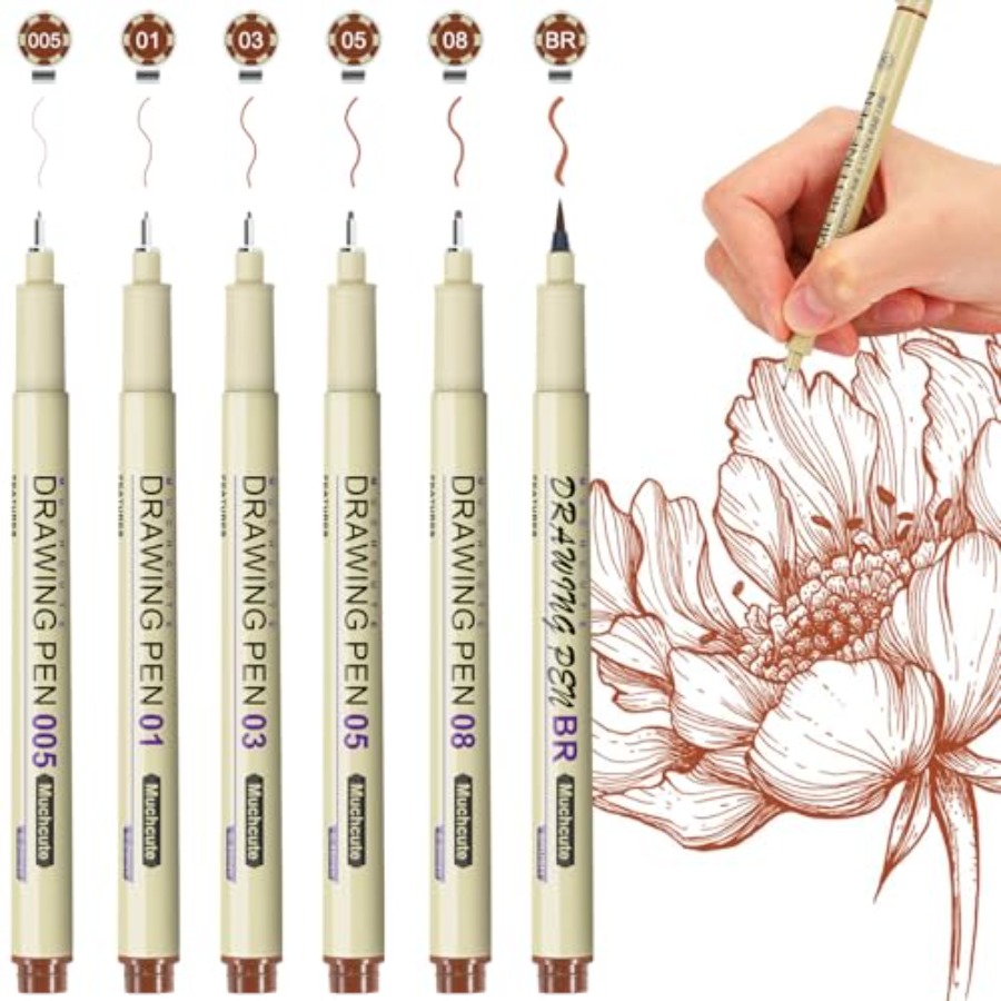 Muchcute Micro liner Drawing A - مراجعة Archive Box Set وسعره