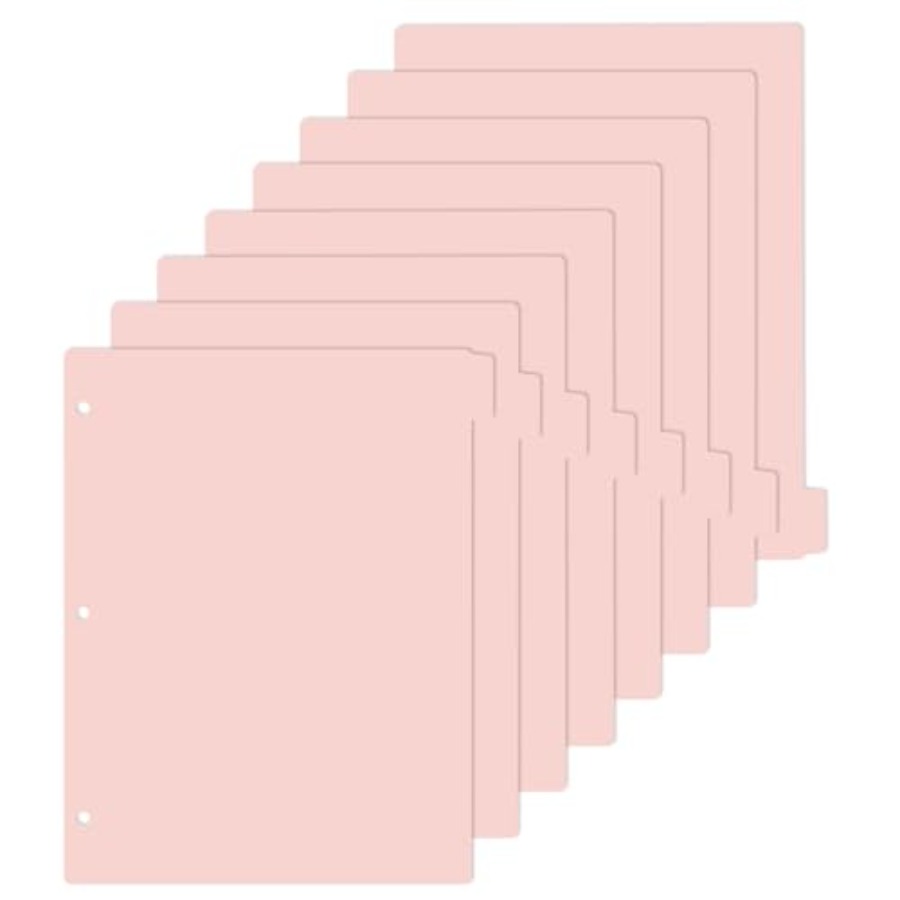 A4 Pink 3-Ring Binder Dividers - مراجعة Tab Divider A4 وسعره