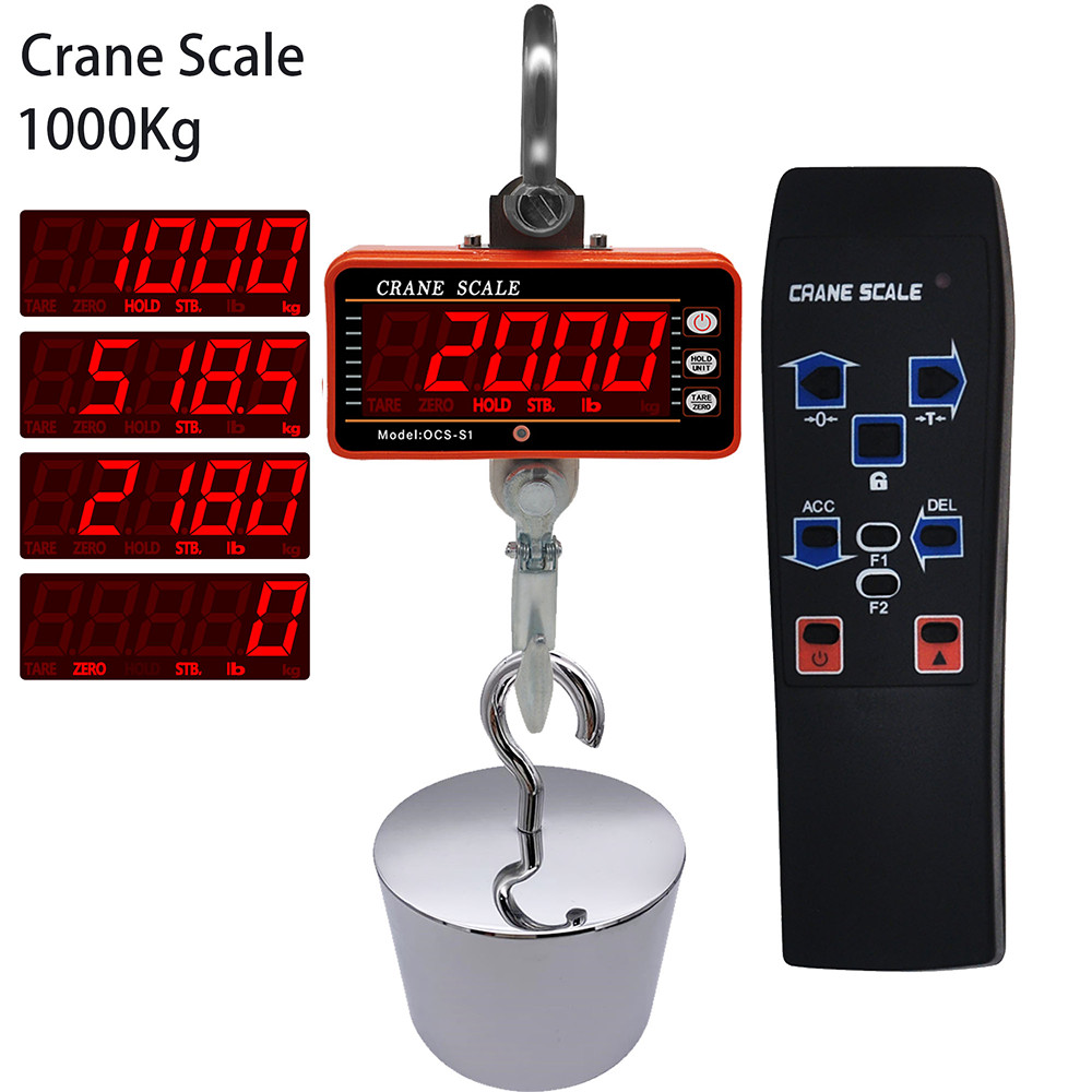 Digital Crane Scale 500kg 1000 - مراجعة Tape Dispenser Weighted وسعره