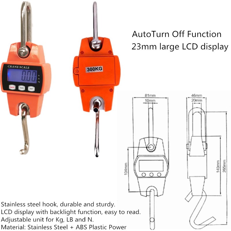 Digital Crane Scale 500kg 1000 - مراجعة Tape Dispenser Weighted وسعره