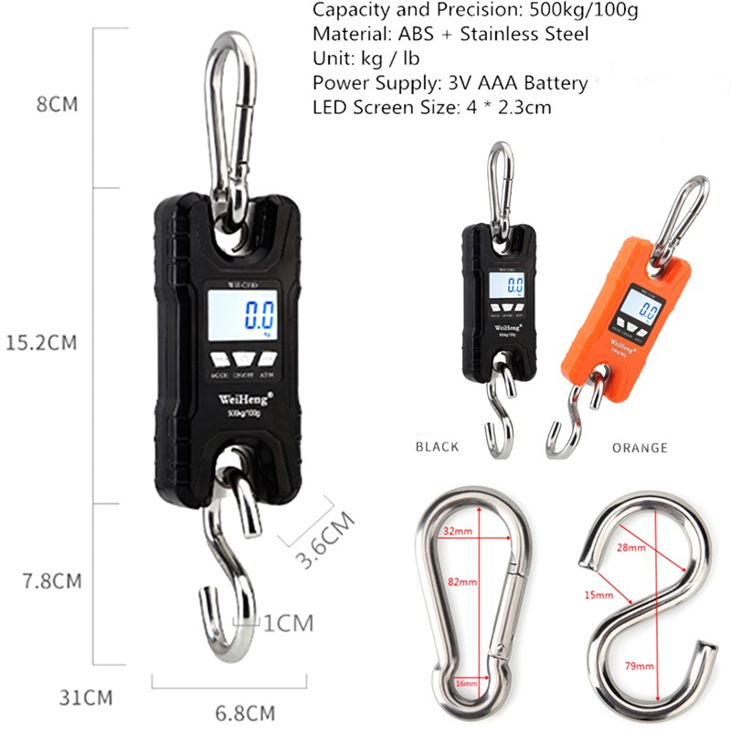 Digital Crane Scale 500kg 1000 - مراجعة Tape Dispenser Weighted وسعره