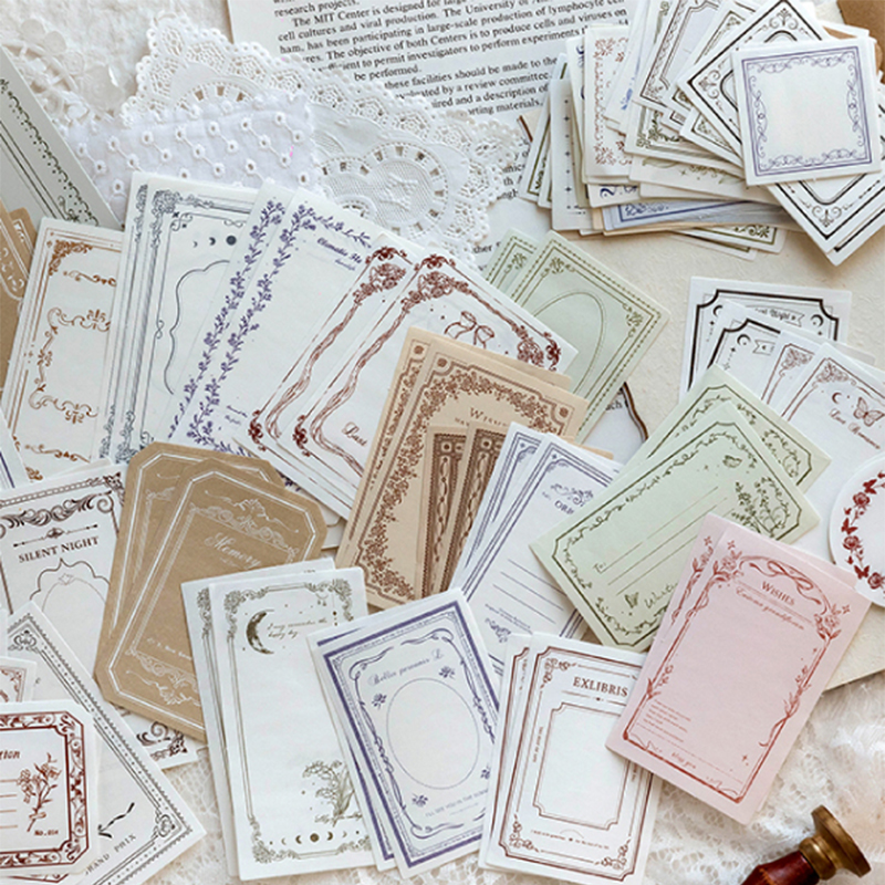 100Pcs/Pack Vintage Notes Mate - مراجعة Ink Blotter Paper وسعره