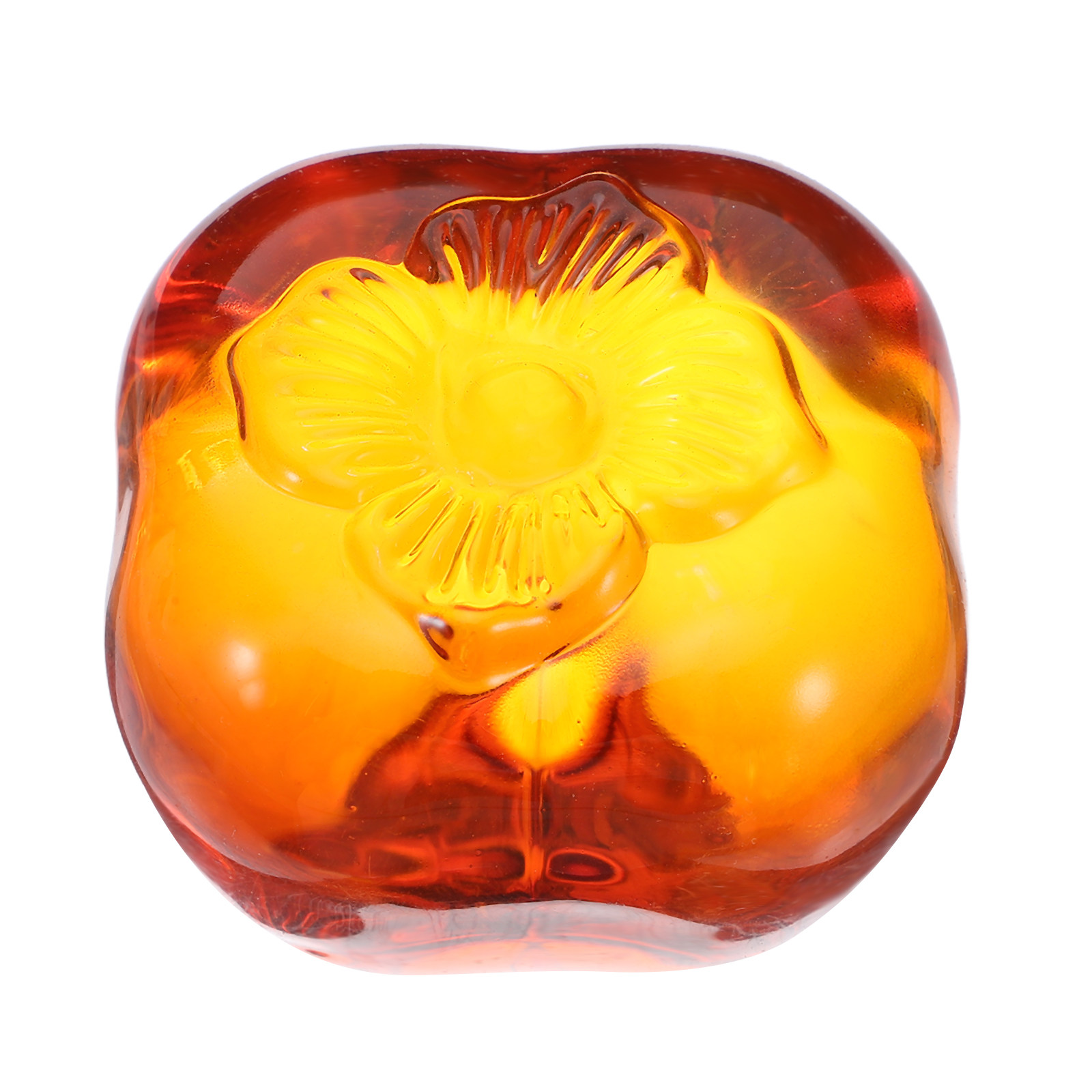 Heavy Glass Persimmon Paperwei - مراجعة Paper Weight Crystal وسعره