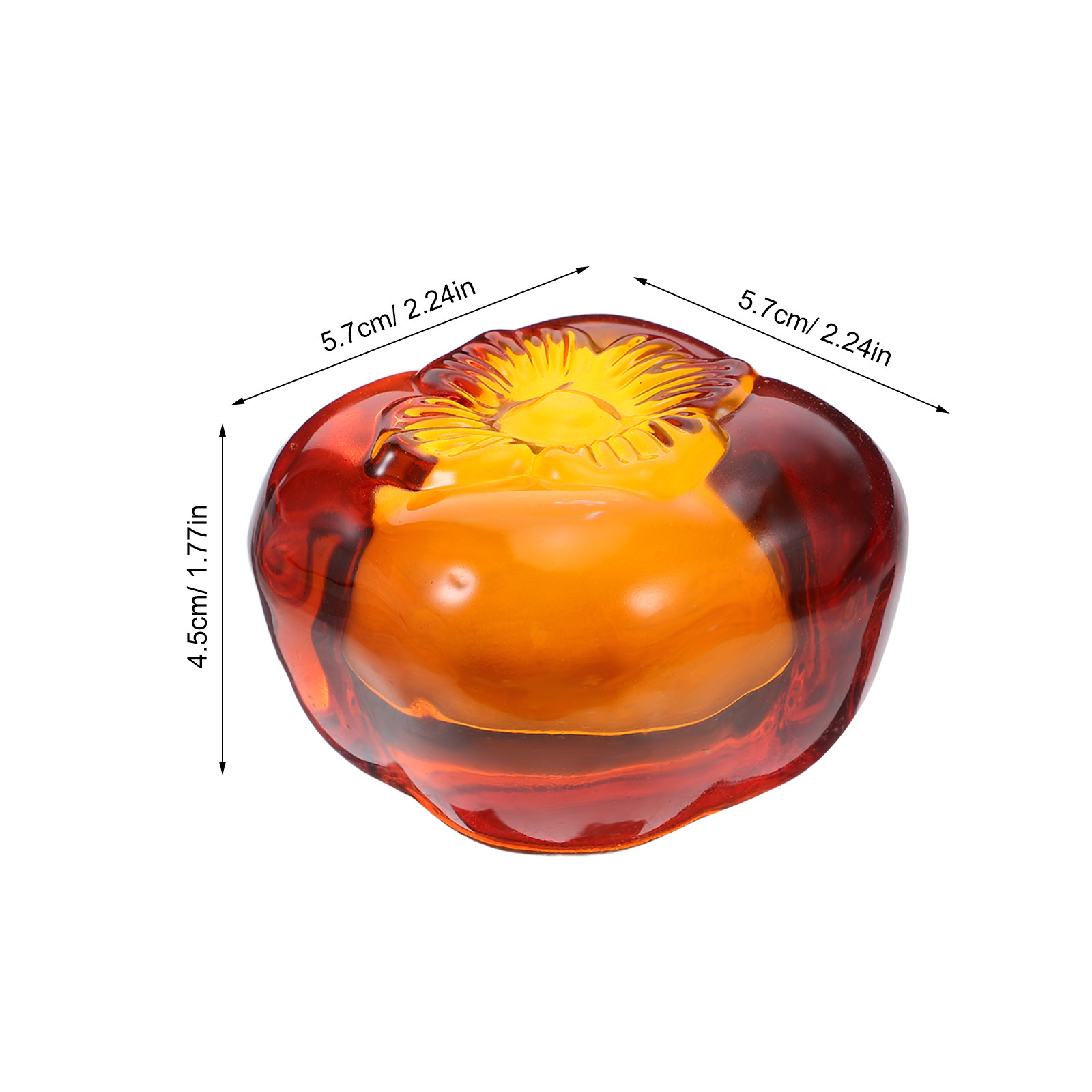 Heavy Glass Persimmon Paperwei - مراجعة Paper Weight Crystal وسعره