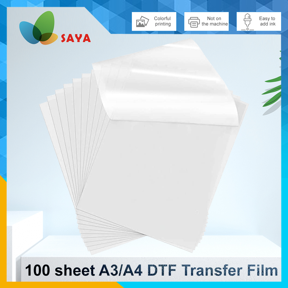 50/100 Pcs DTF Film A3/A4 Doub - مراجعة Ink Blotter Paper وسعره
