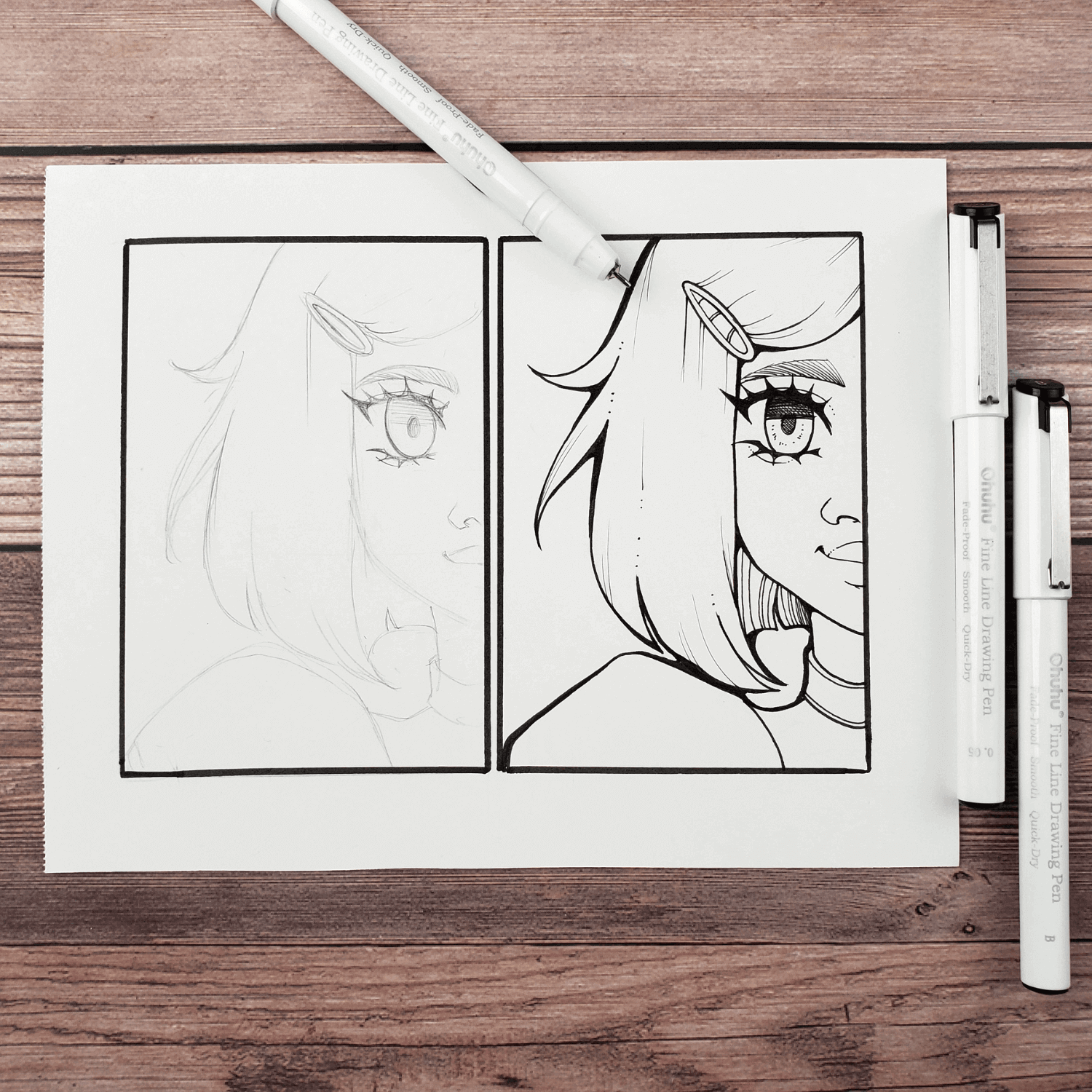 Ohuhu Micro Pen Fineliner Draw - مراجعة Correction Pen Fine وسعره