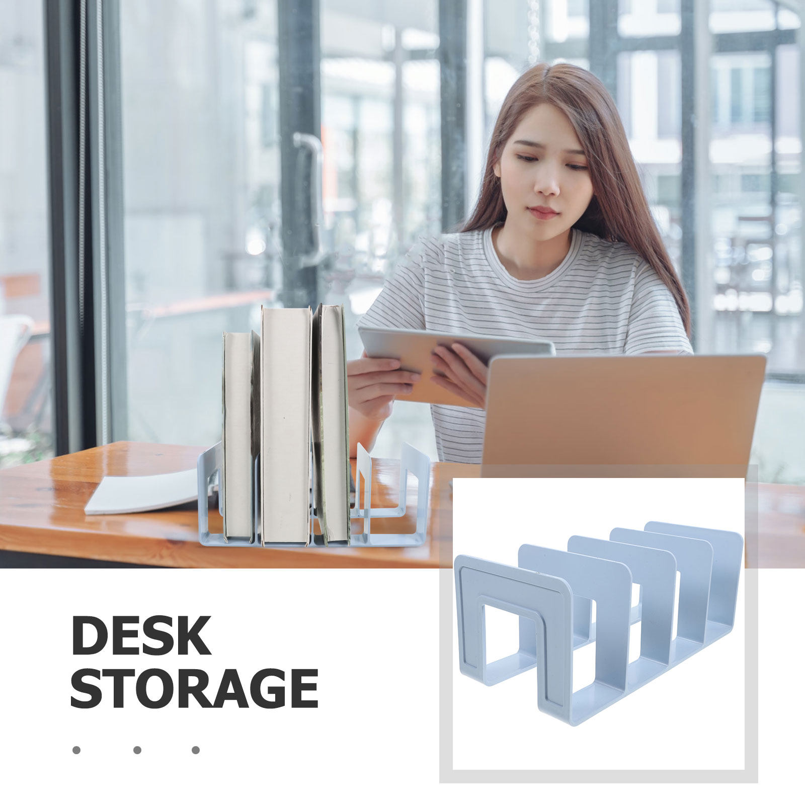 Desktop Book Holder Shelf Orga - مراجعة Magazine Holder Rack وسعره