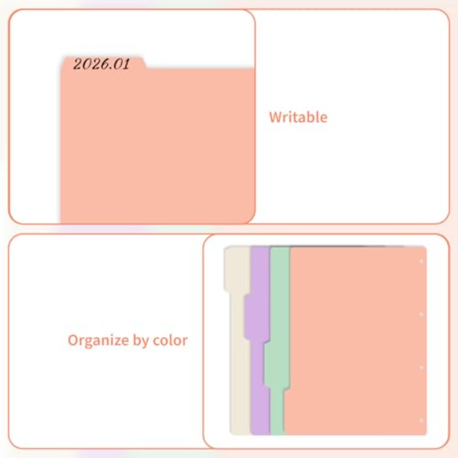 4-Pack Binder Dividers with Ta - مراجعة Tab Divider A4 وسعره