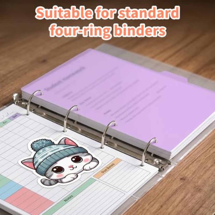 4-Pack Binder Dividers with Ta - مراجعة Tab Divider A4 وسعره