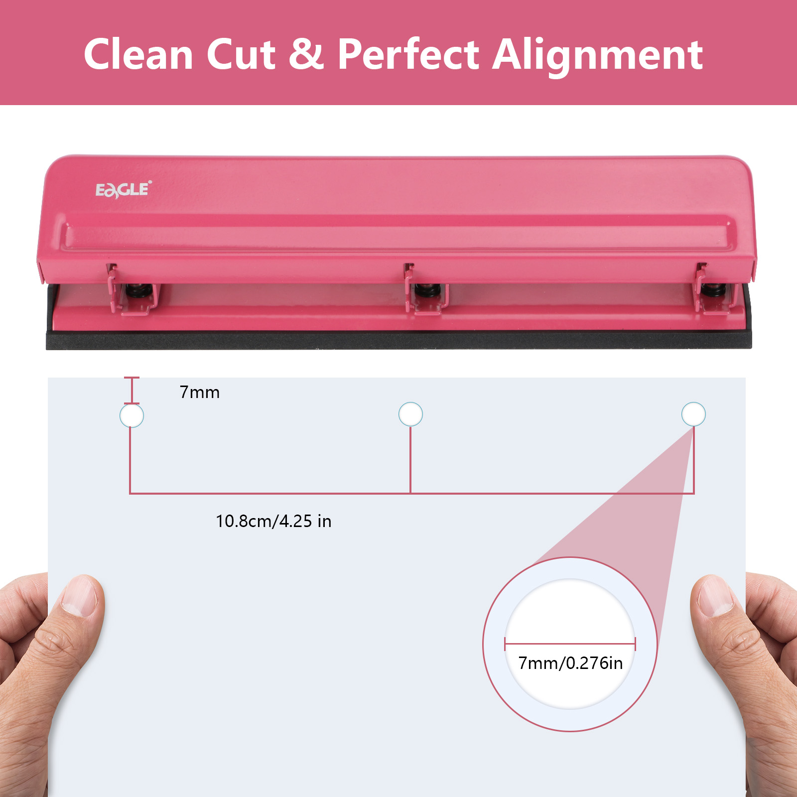 EAGLE 3-Hole Puncher for A4 Pa - مراجعة Binder A4 Lever وسعره