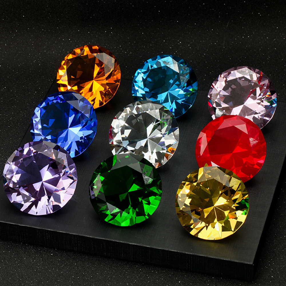 10 Colors Crystal Diamond Shap - مراجعة Paper Weight Crystal وسعره