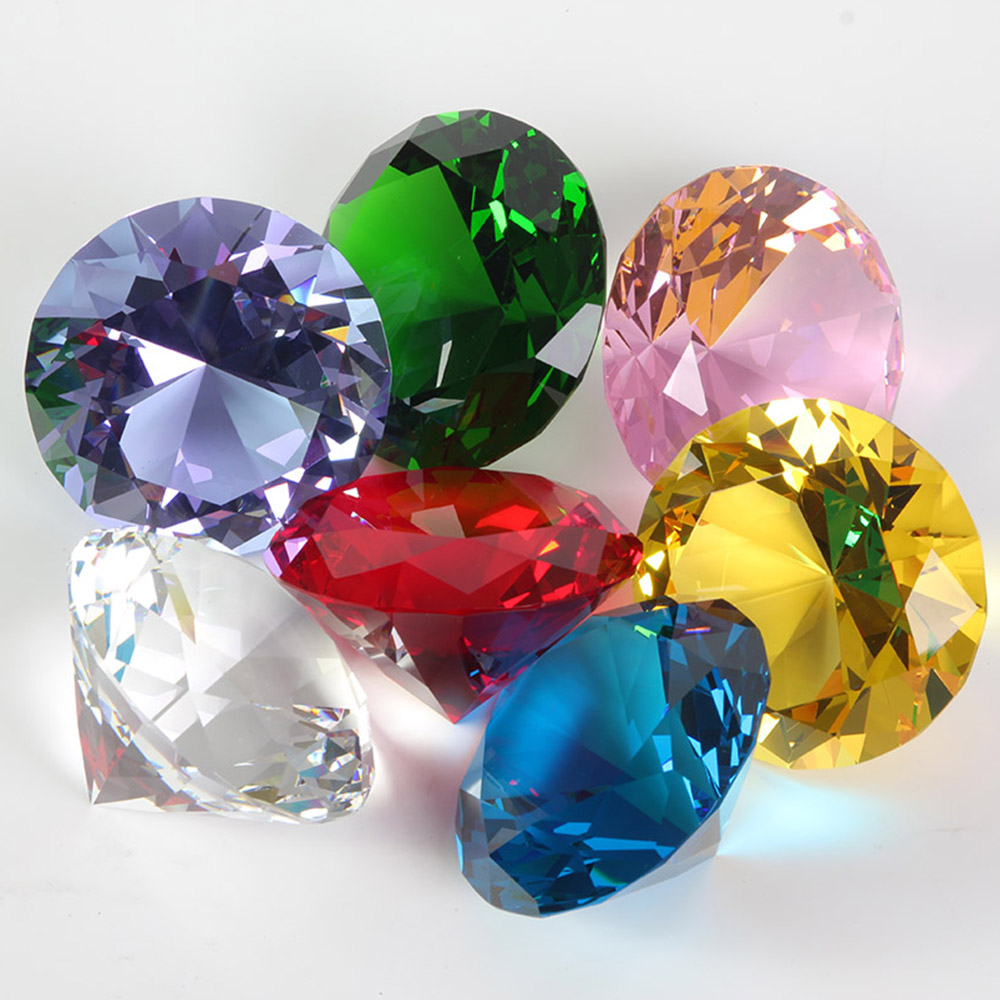 10 Colors Crystal Diamond Shap - مراجعة Paper Weight Crystal وسعره