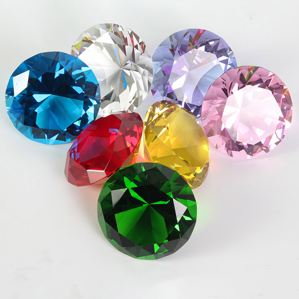 10 Colors Crystal Diamond Shap - مراجعة Paper Weight Crystal وسعره