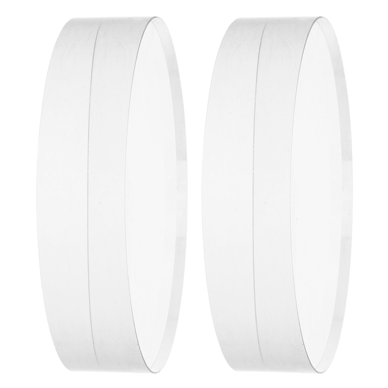 2Pcs Clear Round Crystal Glass - مراجعة Book Weight Glass وسعره