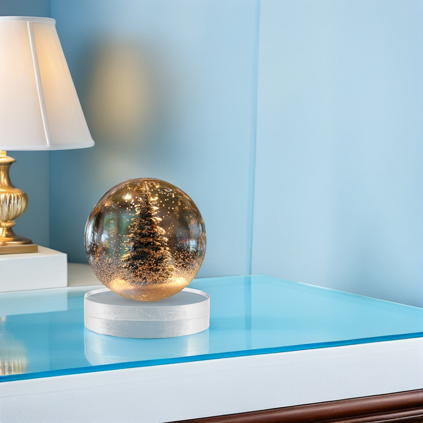 2Pcs Clear Round Crystal Glass - مراجعة Book Weight Glass وسعره