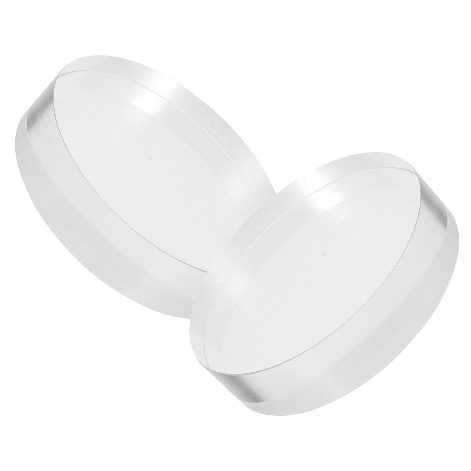 2Pcs Clear Round Crystal Glass - مراجعة Book Weight Glass وسعره