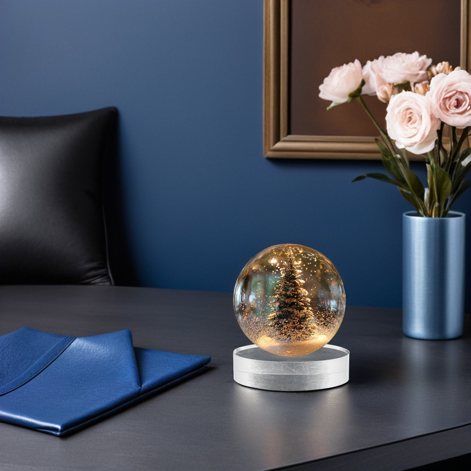 2Pcs Clear Round Crystal Glass - مراجعة Book Weight Glass وسعره