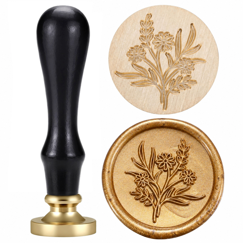 Wax Seal Stamp Set Flower Plan - مراجعة Wax Seal Stamp Set وسعره