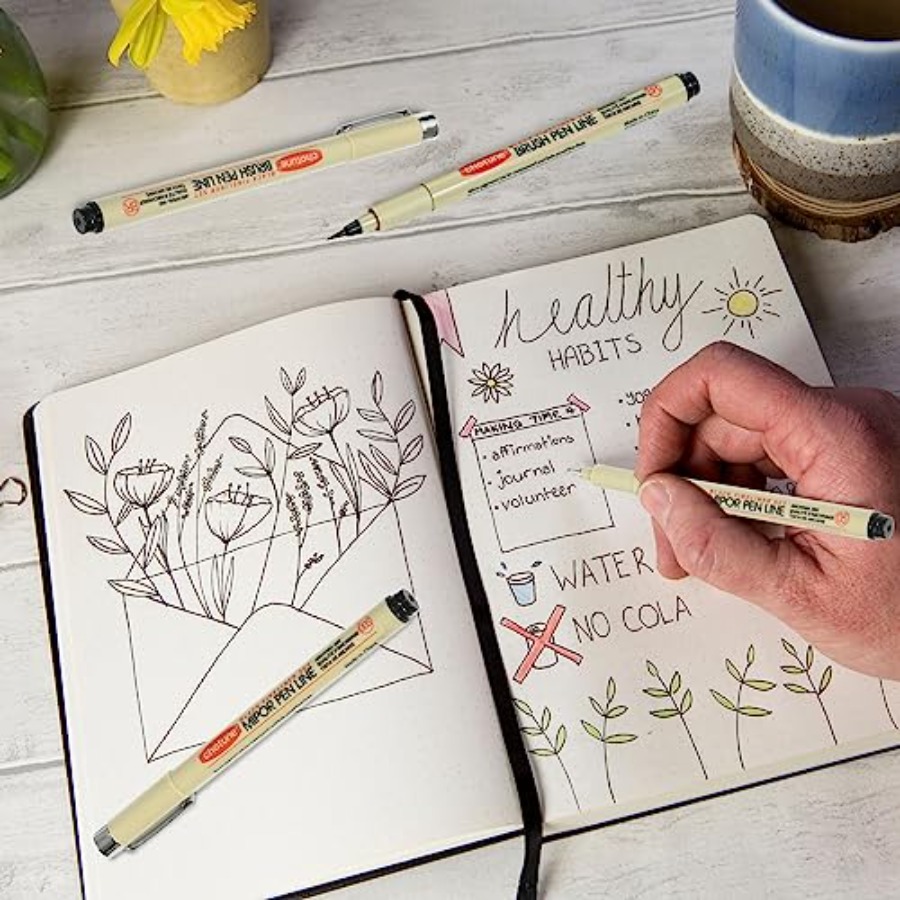 Micro Fineliner Set, 6 Pack Bl - مراجعة Archive Box Set وسعره